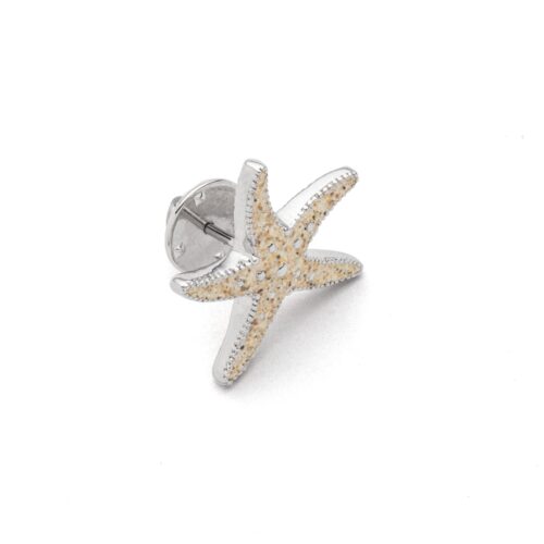 DUR Schmuck Stickpin SEESTERN Strandsand, Edelstahl STF1004SA