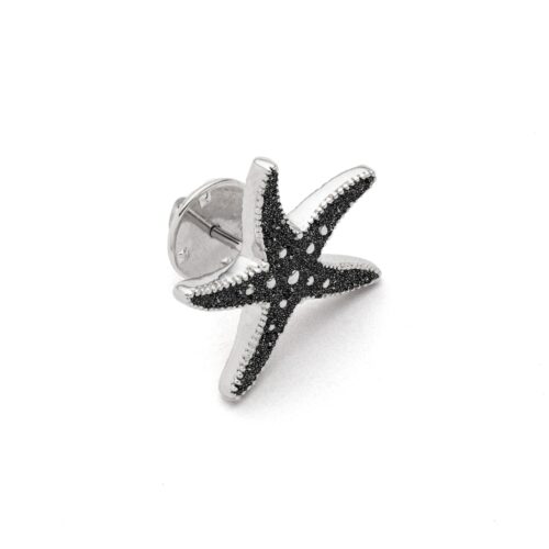 DUR Schmuck Stickpin SEESTERN Lavasand, Edelstahl STF1005LA