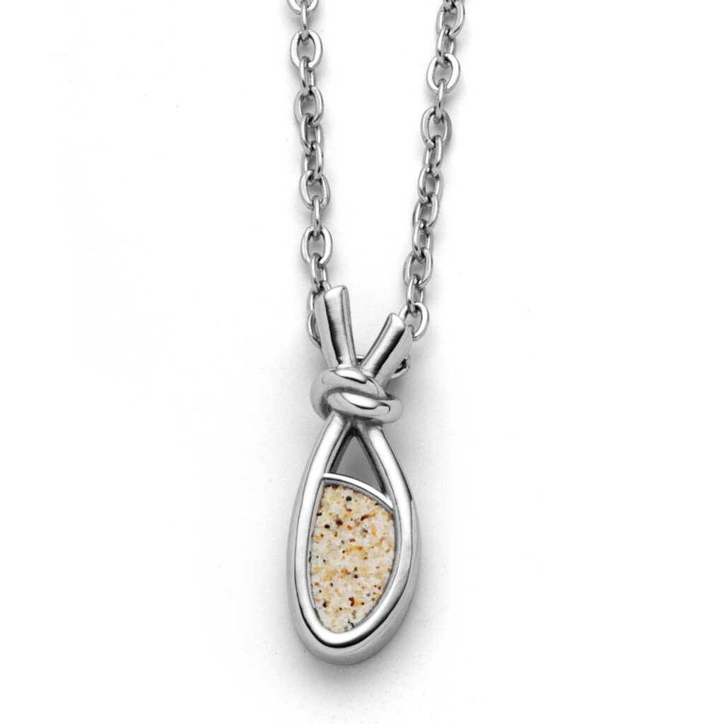 DUR Schmuck Kette "Liaison" 23 mm Strandsand, Edelstahl 42cm + 5cm STN1010SA