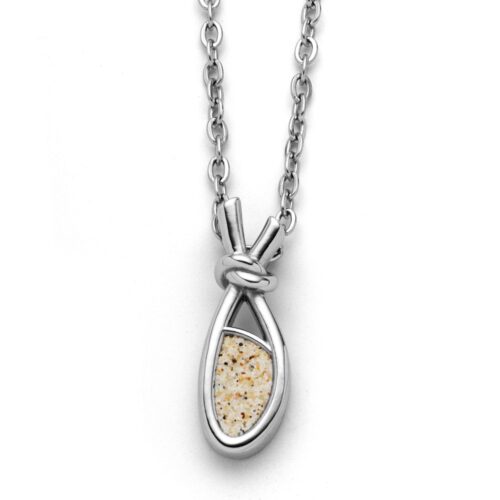 DUR Schmuck Kette "Liaison" 23 mm Strandsand, Edelstahl 42cm + 5cm STN1010SA