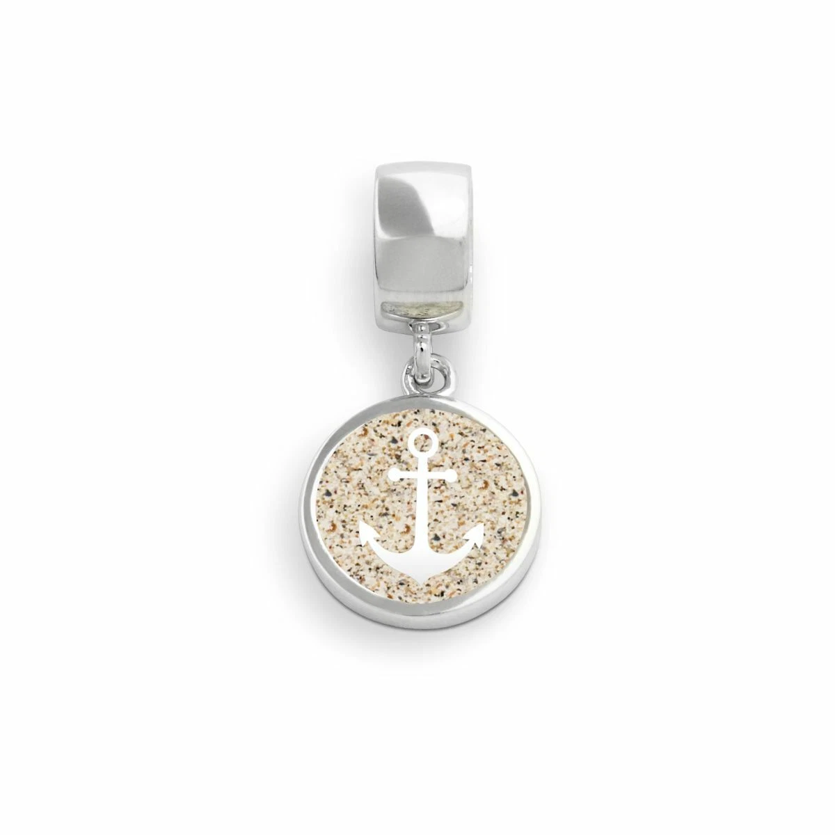 DUR Schmuck Charm STRANDSAND, Silber 925/- rhodiniert (F161) mit Öse – Bild 8