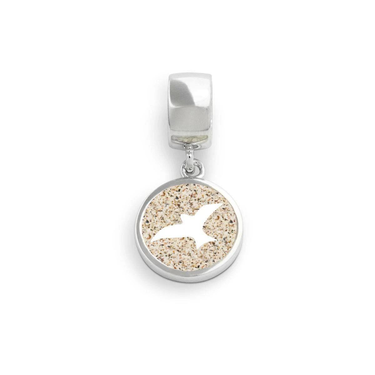 DUR Schmuck Charm STRANDSAND, Silber 925/- rhodiniert (F161) mit Öse – Bild 5